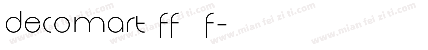 Decomart FF 4F字体转换